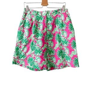 Vintage Lilly Pulitzer High Rise Court Shorts Daisy Print Size 14